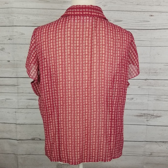 Worthington Ruffle Spotted Blouse - Picture 3 of 8